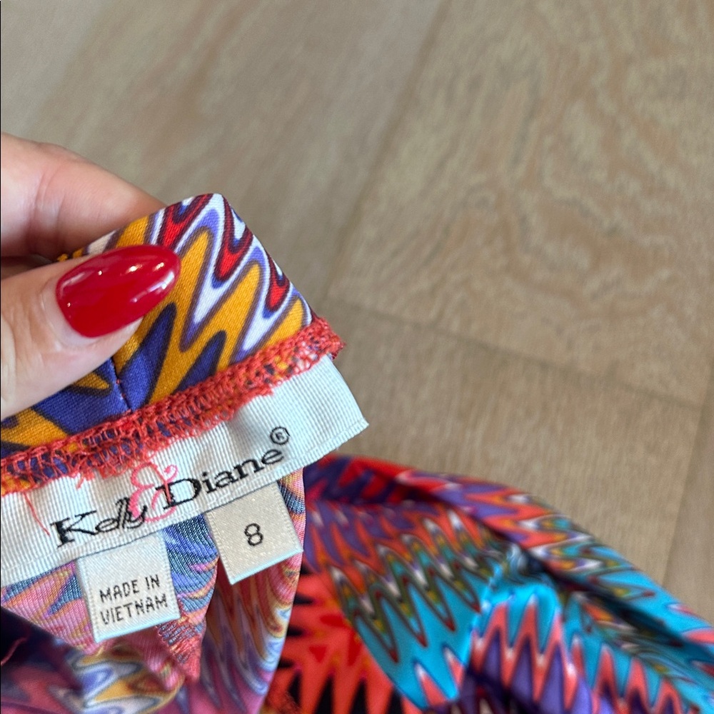 Colorful Zigzag Patterned Pants - Picture 4 of 4